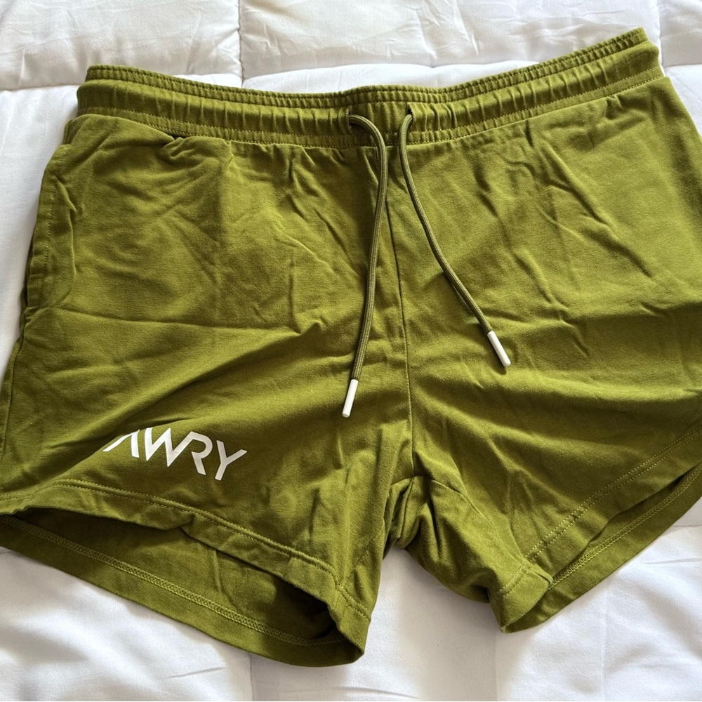 Awry Athletic Shorts with Elastic Waistband